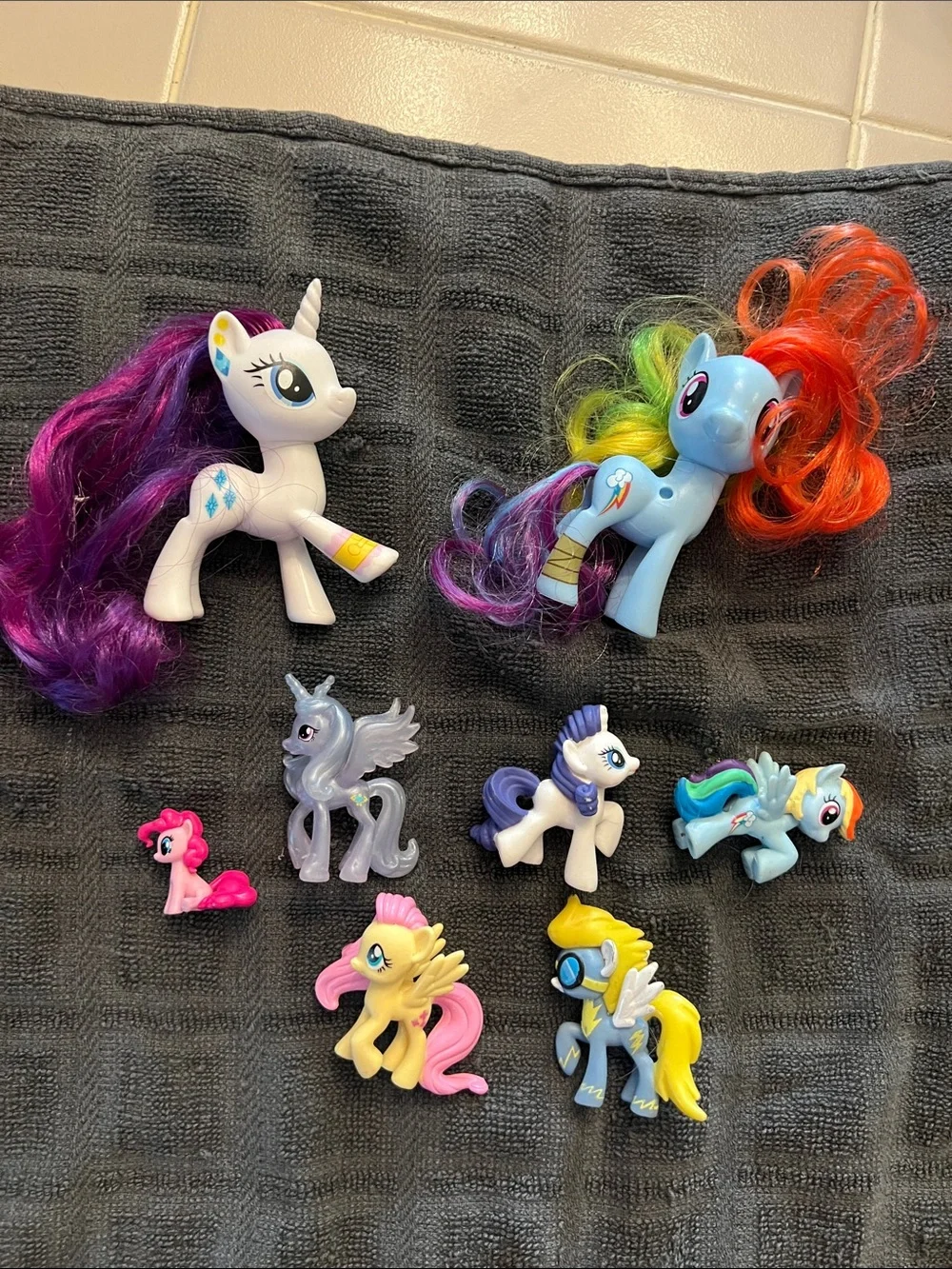 My Little Pony Assorted Kids Toy Figures - Colorful Rainbow & Purple Set